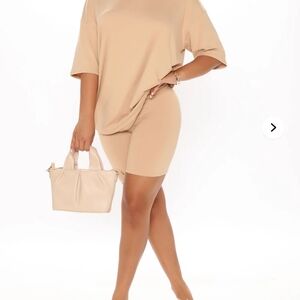 Tan Women's Shorts Set